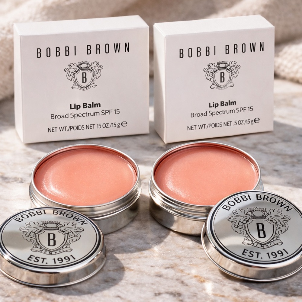 Bobbi Brown Lip Balm SPF 15 0.5 oz NEW In Box RARE – Set of 2
